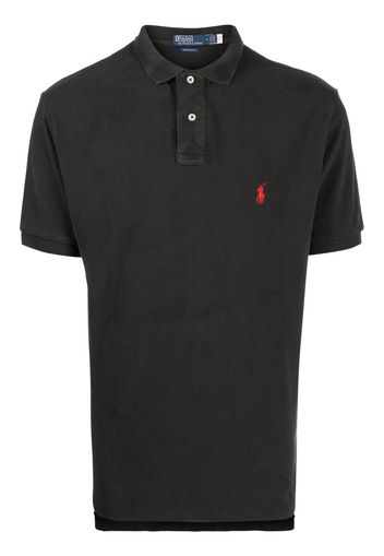 Polo Ralph Lauren logo-embroidered cotton polo shirt - Grau