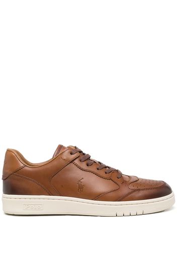 Polo Ralph Lauren debossed logo lace-up sneakers - Braun