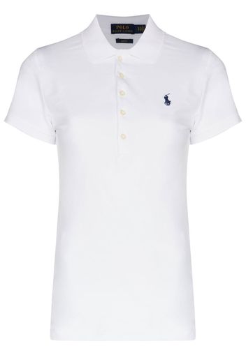 Polo Ralph Lauren Julie embroidered logo polo shirt - Weiß