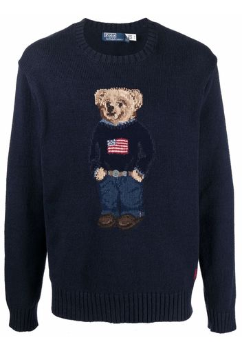 Polo Ralph Lauren Polo Bear motif knitted jumper - Blau