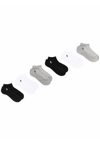 Polo Ralph Lauren logo embroidered ankle socks - Schwarz