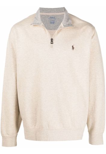 Polo Ralph Lauren Pullover mit Reißverschluss - Nude