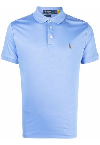 Polo Ralph Lauren logo short-sleeve polo shirt - Blau