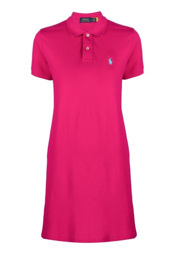 Polo Ralph Lauren embroidered polo-pony dress - Rosa