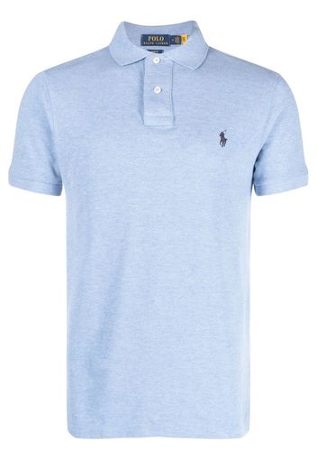 Polo Ralph Lauren embroidered-logo polo shirt - Blau