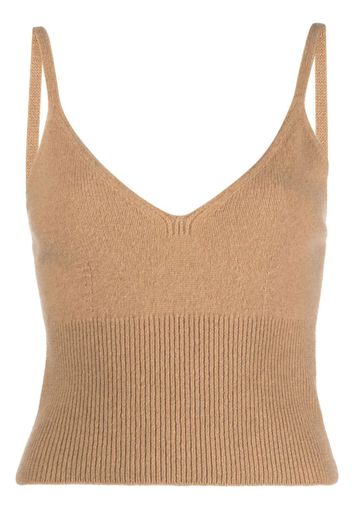 Polo Ralph Lauren ribbed-knit vest top - Nude