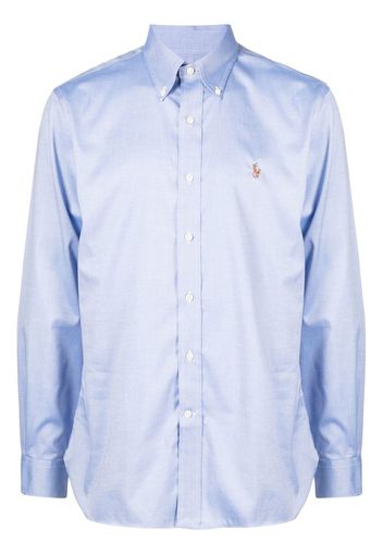 Polo Ralph Lauren embroidered-logo shirt - Blau