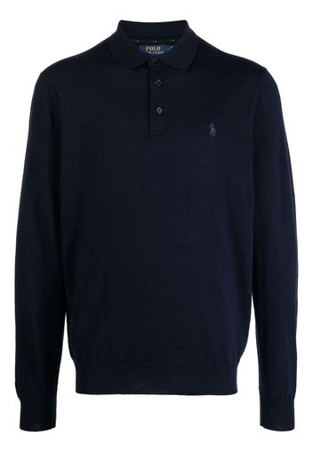 Polo Ralph Lauren Polo Pony wool polo shirt - Blau