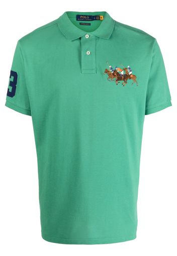 Polo Ralph Lauren embroidered-logo cotton polo shirt - Grün
