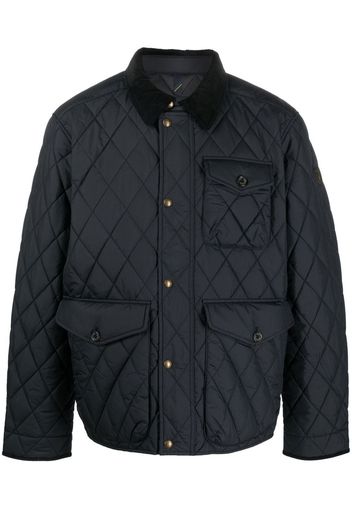 Polo Ralph Lauren diamond-quilt button-fastening jacket - Schwarz