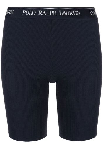 Polo Ralph Lauren fine-ribbed compression shorts - Blau