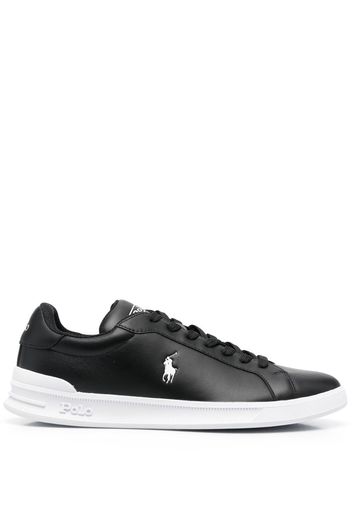 Polo Ralph Lauren embroidered-pony low-top sneakers - Schwarz