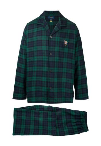 Polo Ralph Lauren tartan-check pyjama set - Blau