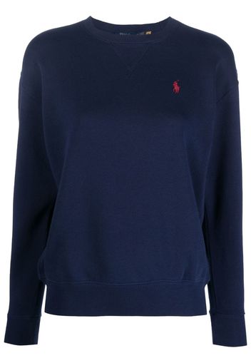 Polo Ralph Lauren polo-pony embroidered sweatshirt - Blau