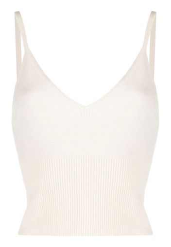 Polo Ralph Lauren ribbed-knit vest top - Weiß