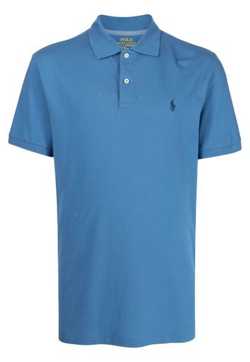 Polo Ralph Lauren Poloshirt mit Logo-Stickerei - Blau