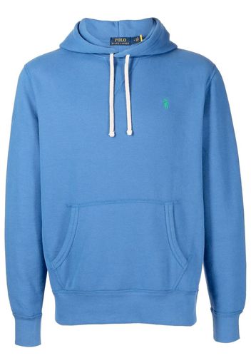 Polo Ralph Lauren Stückgefärbter Fleece-Hoodie - Blau