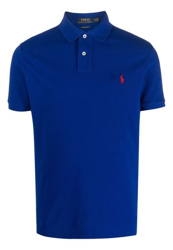 Polo Ralph Lauren logo-embroidered cotton polo-shirt - Blau