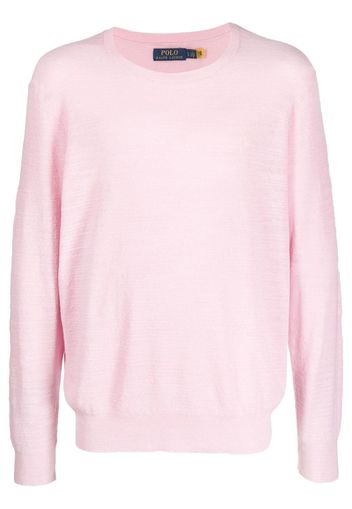 Polo Ralph Lauren embroidered-logo crew-neck jumper - Rosa