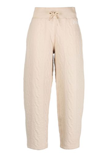 Polo Ralph Lauren cable-quilted jersey trousers - Nude