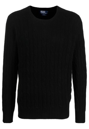 Polo Ralph Lauren cable-knit cashmere jumper - Schwarz