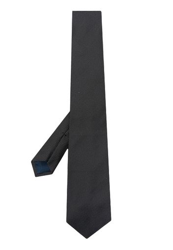 Polo Ralph Lauren polka-dot embroidered silk tie - Schwarz