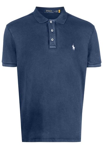 Polo Ralph Lauren embroidered-logo polo shirt - Blau