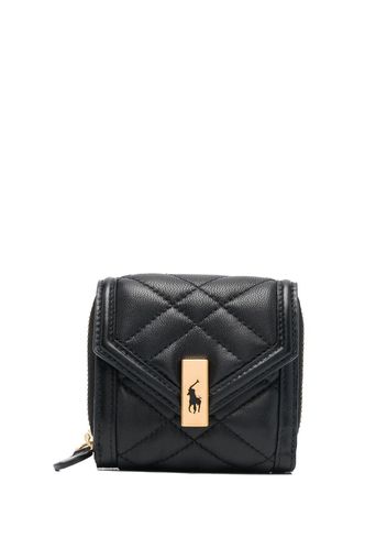 Polo Ralph Lauren quilted compact wallet - Schwarz