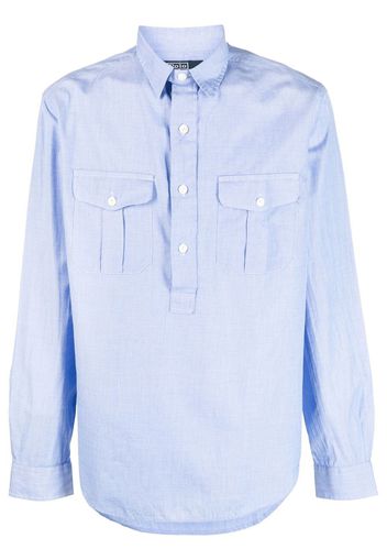 Polo Ralph Lauren cotton long-sleeved shirt - Blau