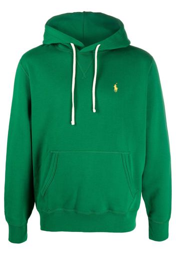 Polo Ralph Lauren logo-embroidered hoodie - Grün