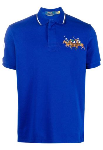 Polo Ralph Lauren embroidered cotton polo shirt - Blau