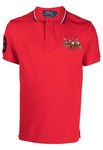 Polo Ralph Lauren Triple-Pony cotton polo shirt - Rot