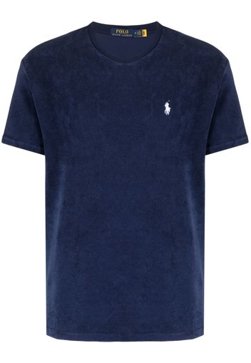 Polo Ralph Lauren embroidered-logo chenille T-shirt - Blau