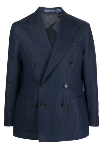 Polo Ralph Lauren double-breasted cotton blazer - Blau