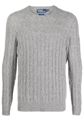 Polo Ralph Lauren cable-knit cashmere jumper - Grau