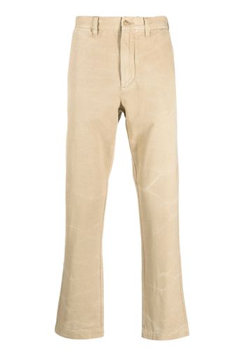 Polo Ralph Lauren logo-patch chino trousers - Braun