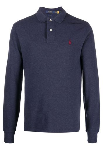 Polo Ralph Lauren cotton long-sleeve polo-shirt - Blau