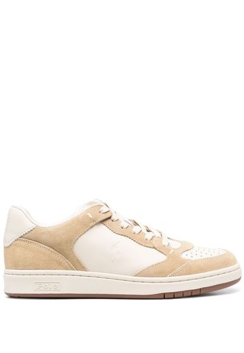 Polo Ralph Lauren Court leather-suede trainers - Nude