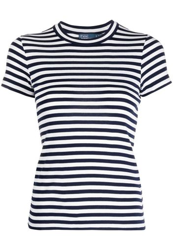 Polo Ralph Lauren stripe-print ribbed T-shirt - Blau