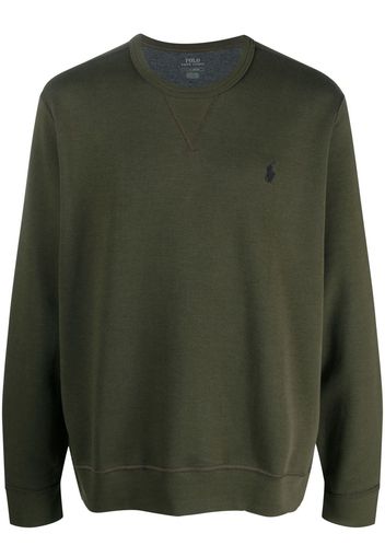 Polo Ralph Lauren embroidered-logo crew neck jumper - Grün