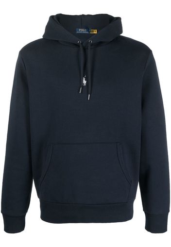 Polo Ralph Lauren logo-detail pullover hoodie - Blau