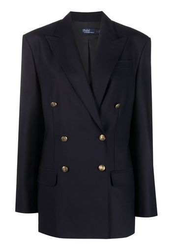 Polo Ralph Lauren double-breasted wool-blend blazer - Blau