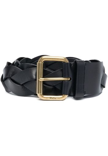 Polo Ralph Lauren braided buckle belt - Schwarz