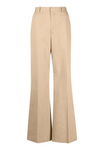 Polo Ralph Lauren high-waisted flared trousers - Nude