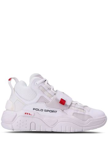 Polo Ralph Lauren high-top chunky leather sneakers - Weiß