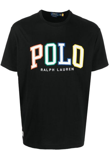 Polo Ralph Lauren logo appliqué T-shirt - Schwarz