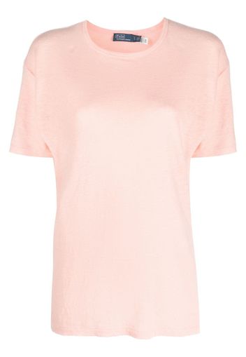 Polo Ralph Lauren mélange linen T-shirt - Rosa