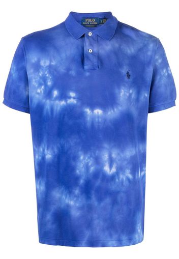 Polo Ralph Lauren tie-dye cotton polo shirt - Blau