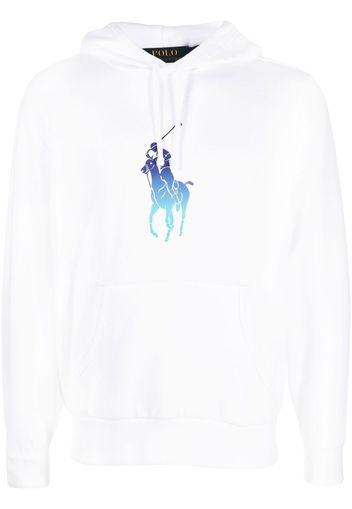 Polo Ralph Lauren graphic-print pullover hoodie - Weiß