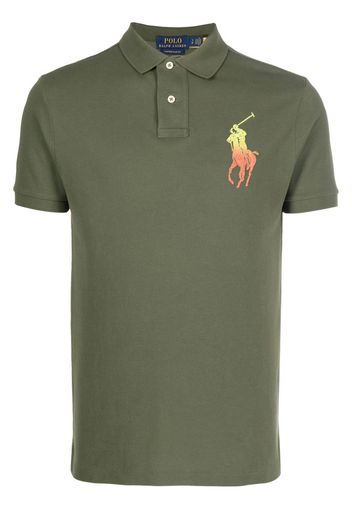 Polo Ralph Lauren embroidered-logo short-sleeve polo shirt - Grün